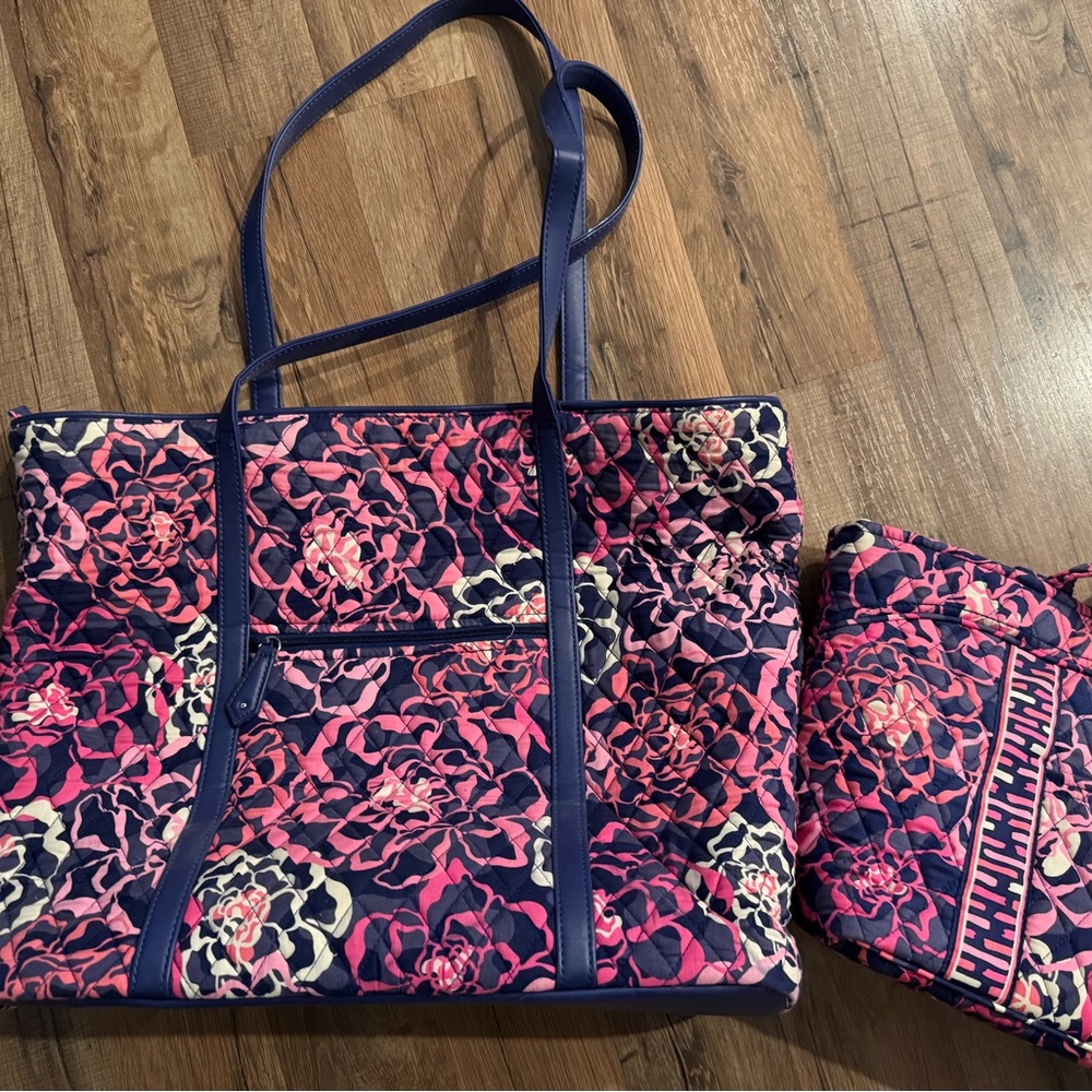 Floral Tote Bag with Matching smaller tote vera Bradley